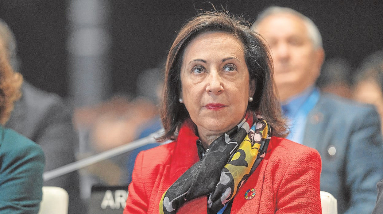 La ministra de Defensa, Margarita Robles, ayer en la Cumbre del Clima