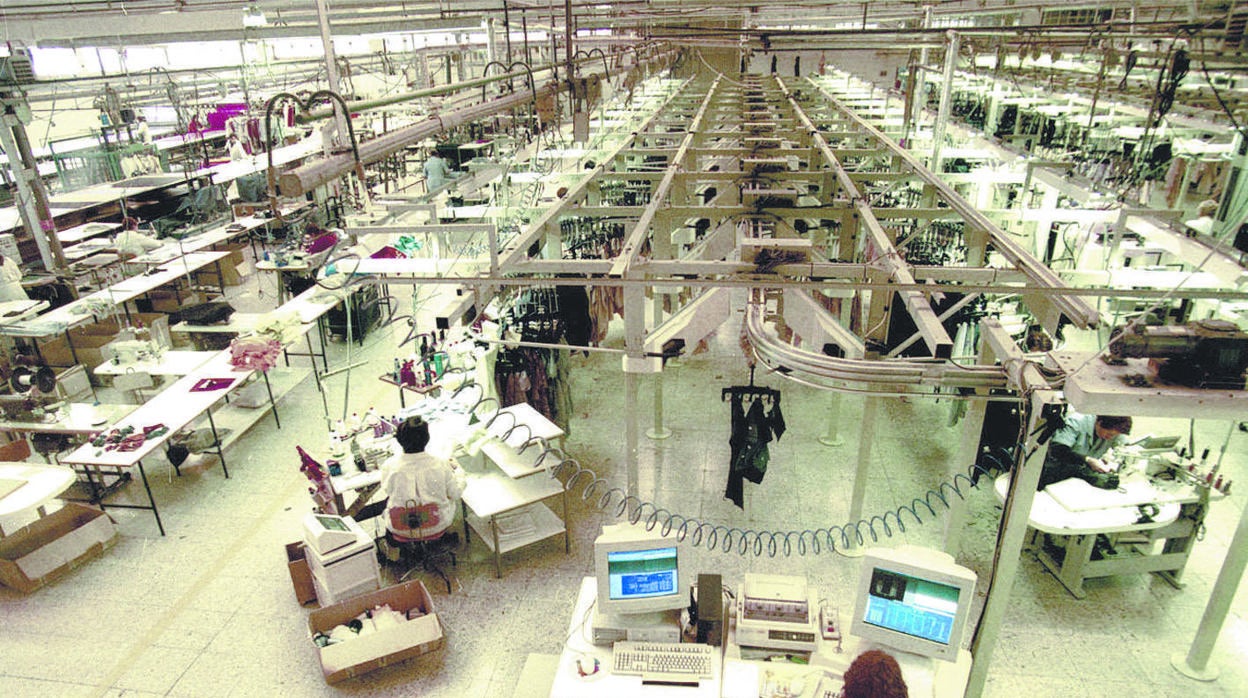 Industria textil en una imagen de archivo