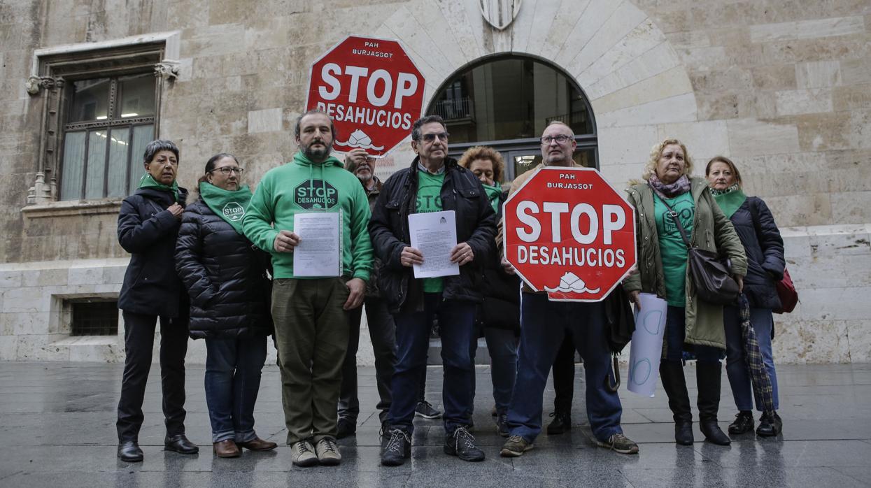 La PAH, este martes frente al Palau de la Generalitat