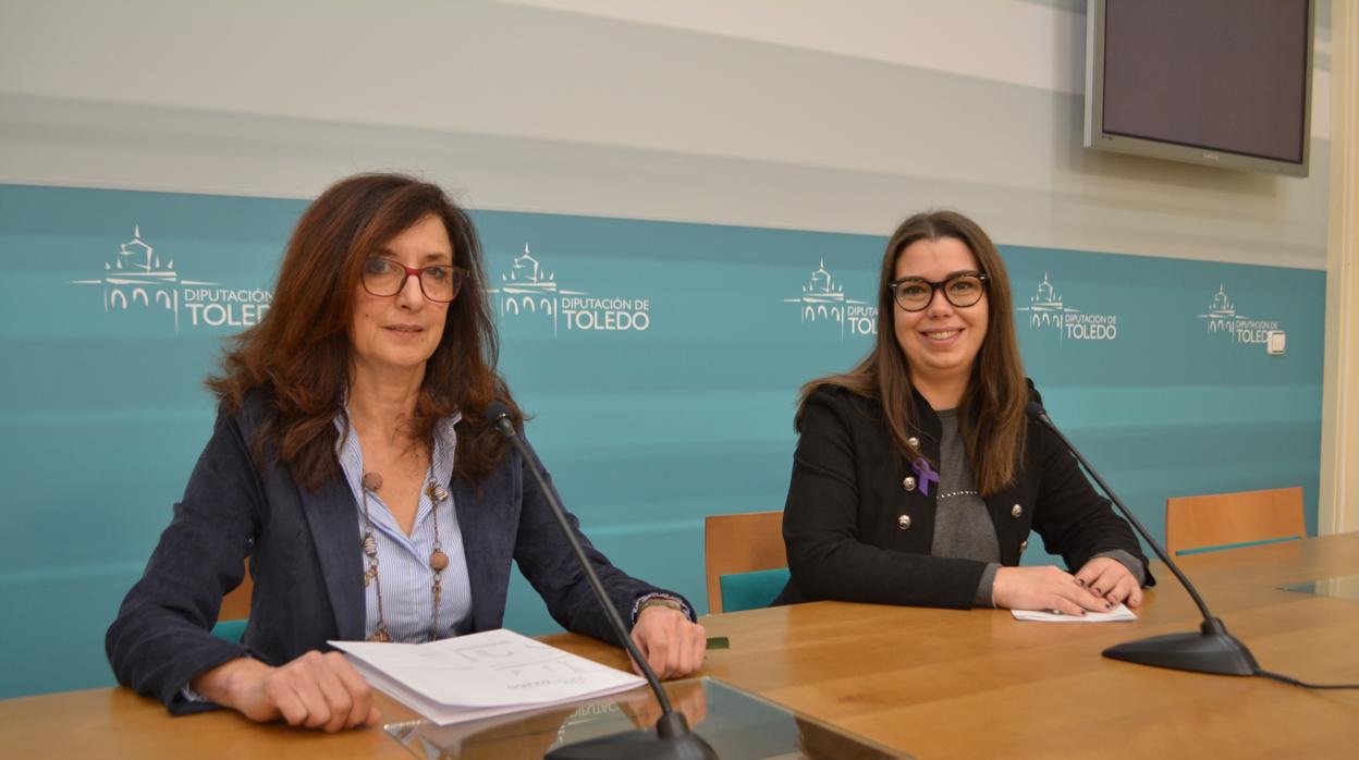 Ana María Gómez y Nuria Cogolludo, este miércoles en rueda de prensa