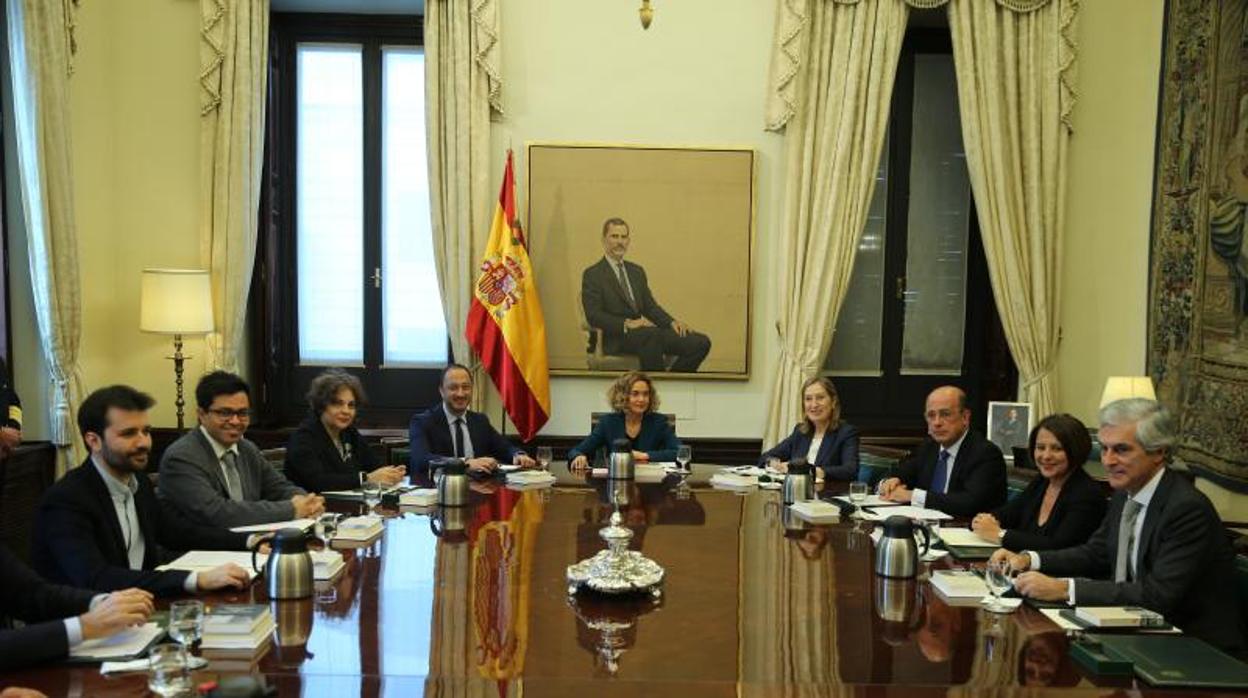 Reunión de hoy de la Mesa del Congreso