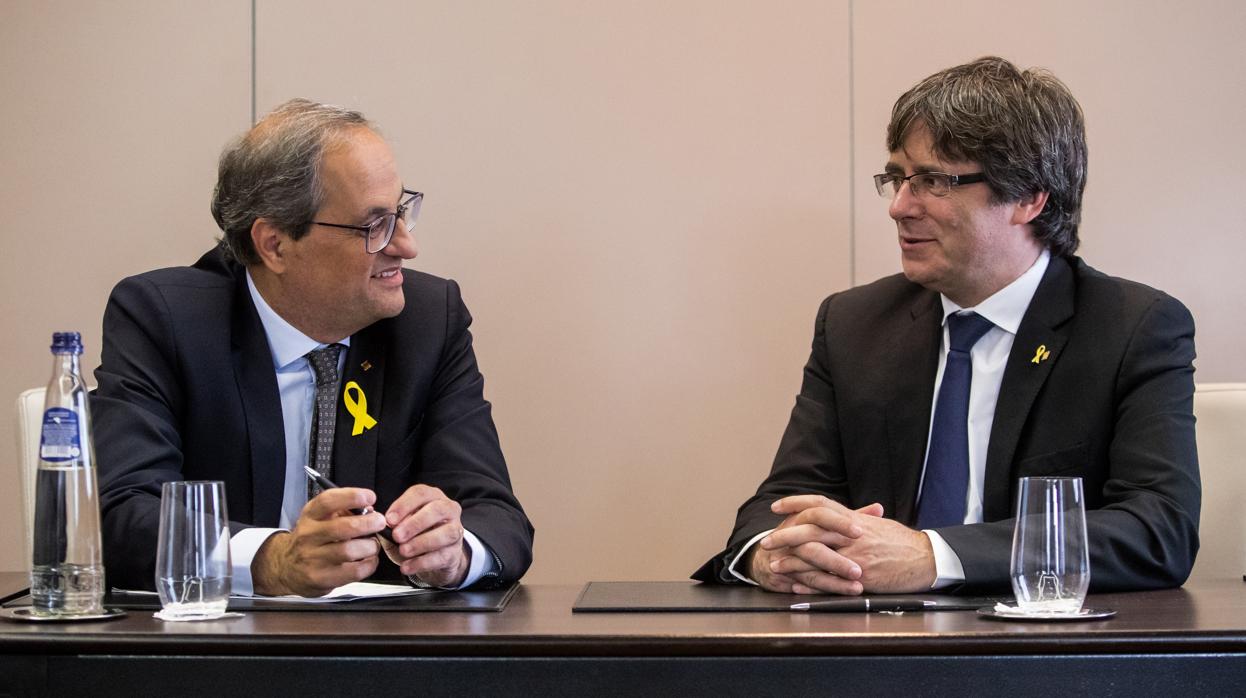 Quim Torra y Carles Puigdemont, en una imagen de archivo