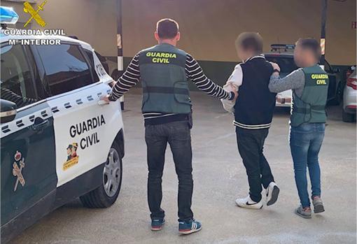 El ladrón detenido por la Guardia Civil