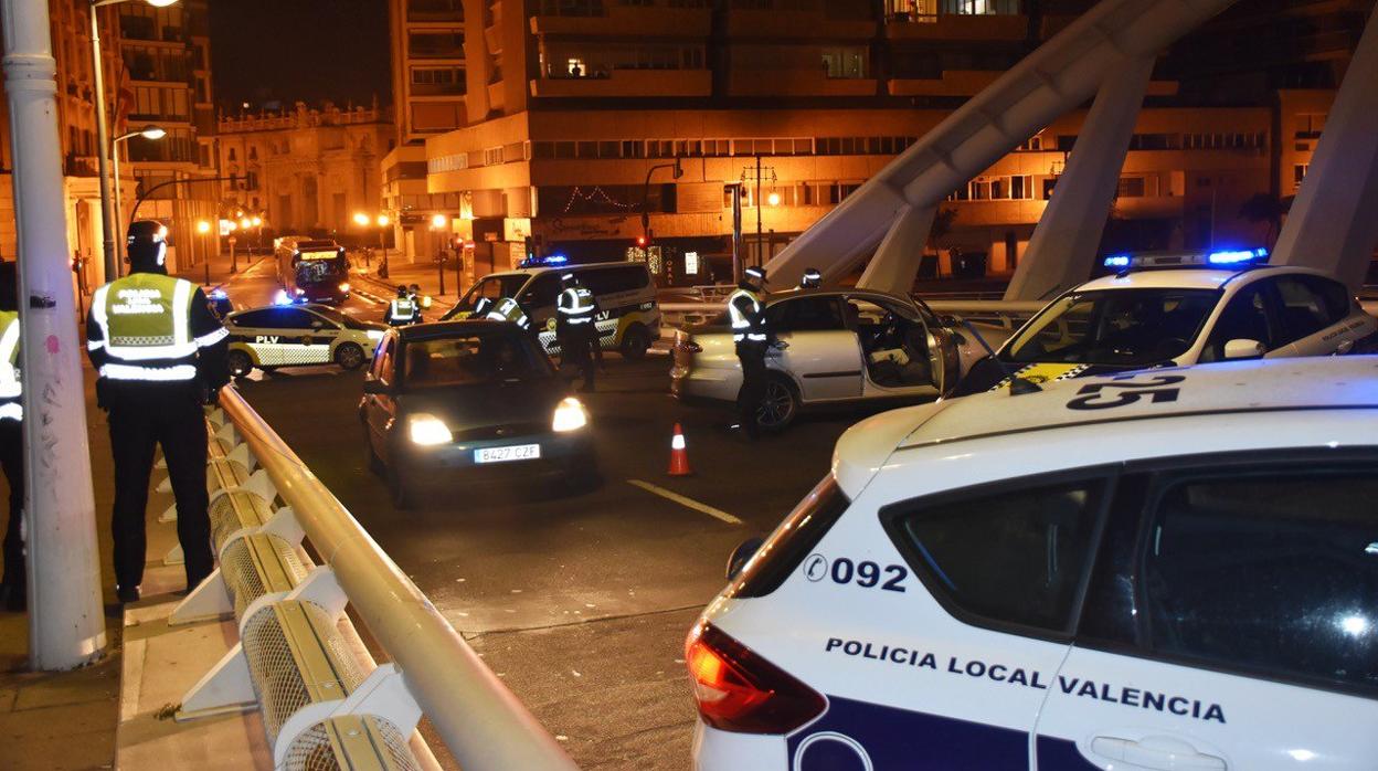 Controles de la Policía Local de Valencia