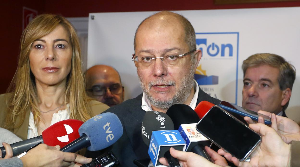 Francisco Igea, durante su comparecencia ante los medios en León