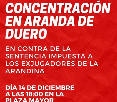 Convocan una manifestación de apoyo a los exfutbolistas condenados en el caso Arandina