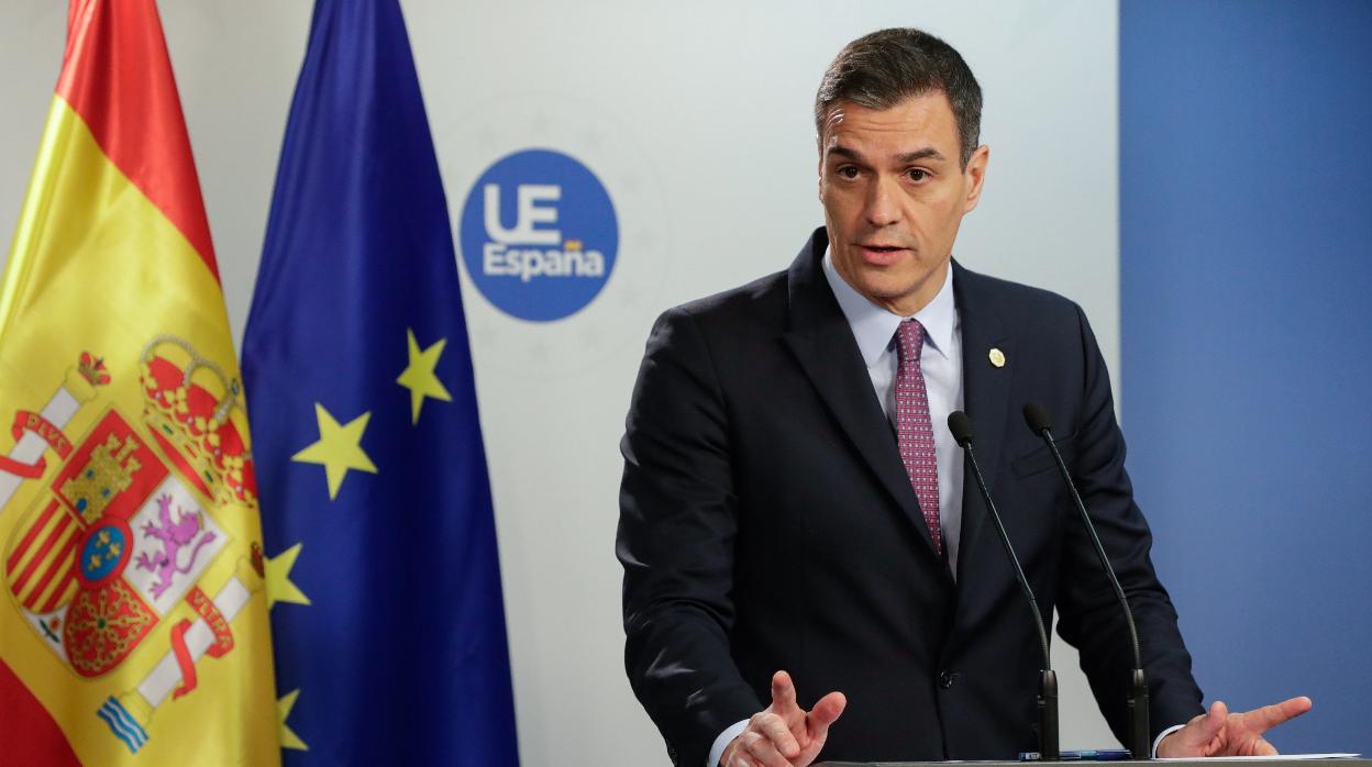 El presidente del Gobierno en funciones, Pedro Sánchez, hoy en Bruselas