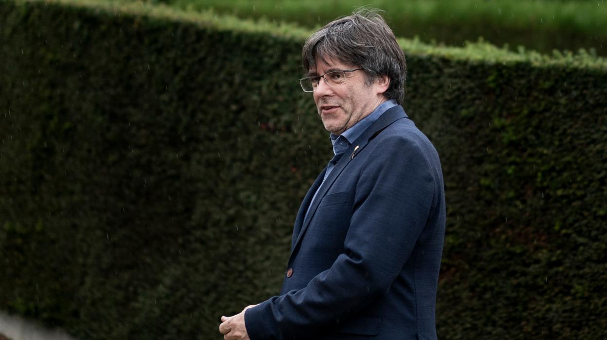 El expresidente de la Generalitat, Carles Puigdemont, huido de la Justicia en Bruselas