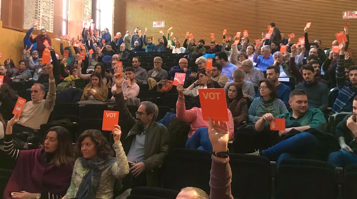 Imagen del Consell Nacional del Bloc celebrado este sábado en Valencia