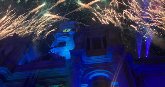 Imagen de archivo de la fiesta de Nochevieja en Valencia