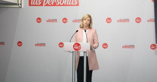 La portavoz del PSOE en las Cortes, Ana Isabel Abengózar