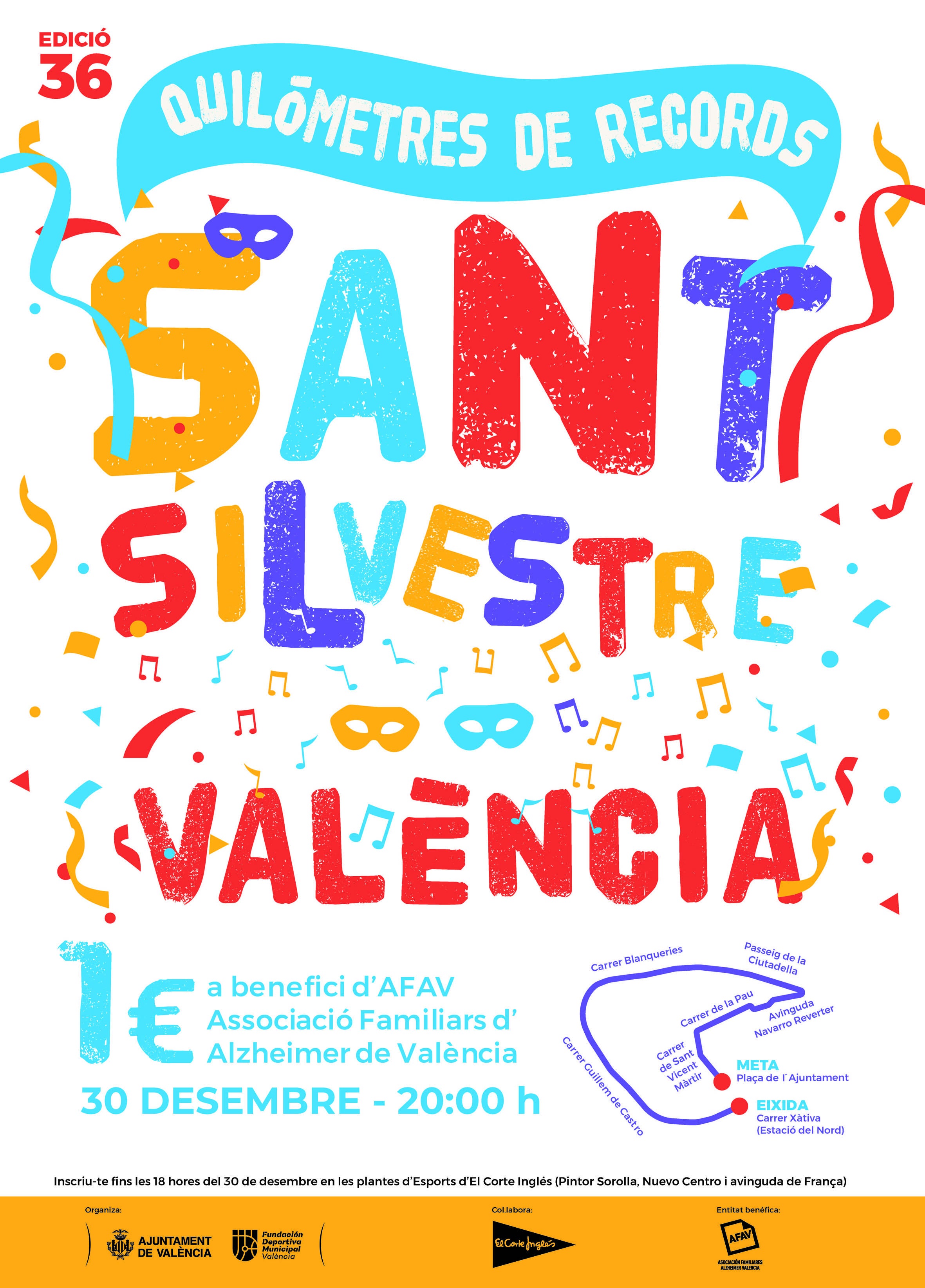 San Silvestre en Valencia 2019: inscripciones, horario y recorrido