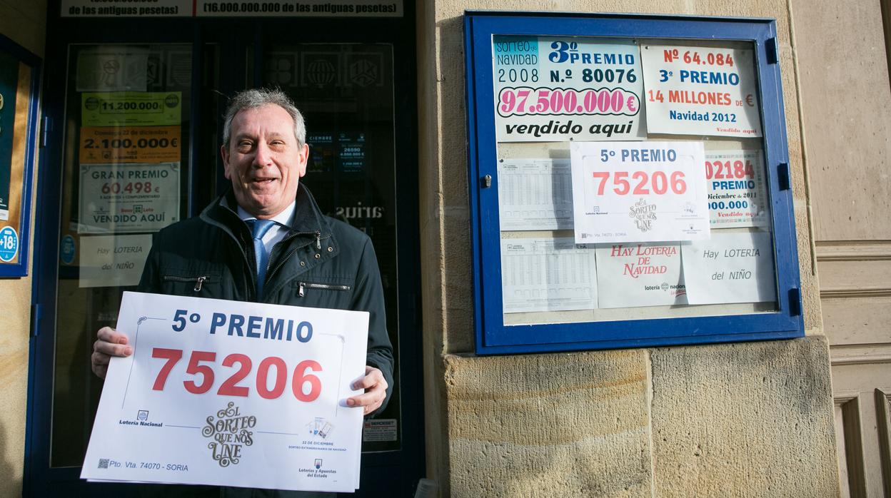 Un quinto premio de la Loteria de Navidad vendido en en Soria