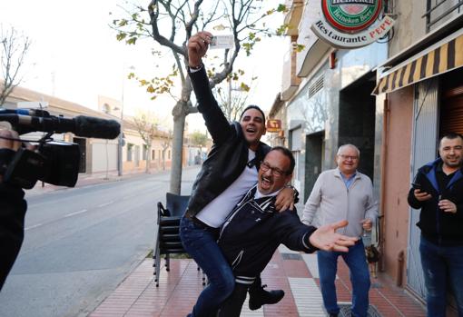 Imagen de la celebración del Gordo en San Vicente del Raspeig