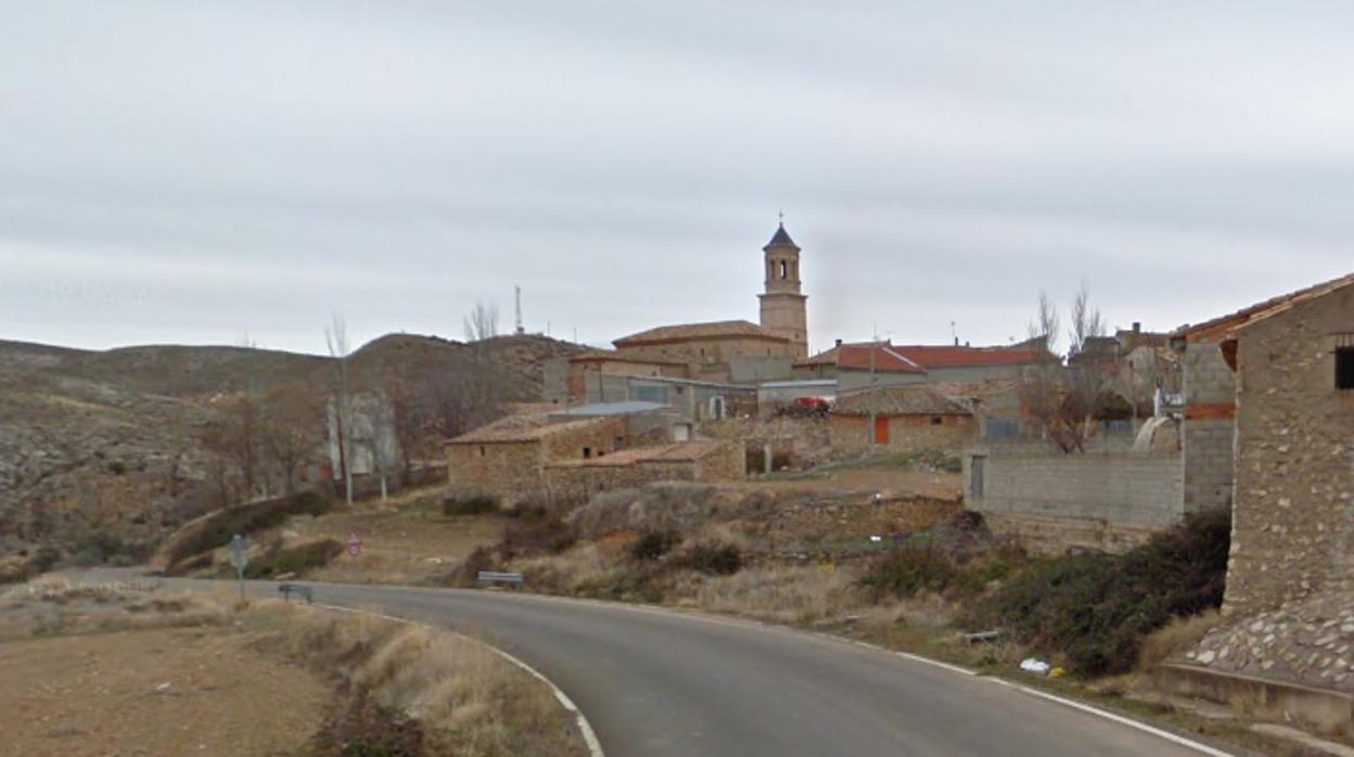 Vista de la pequeña localidad de Moneva, el municipio con menor desarrollo territorial de Aragón, según el ránking que ha elaborado el Gobierno regional