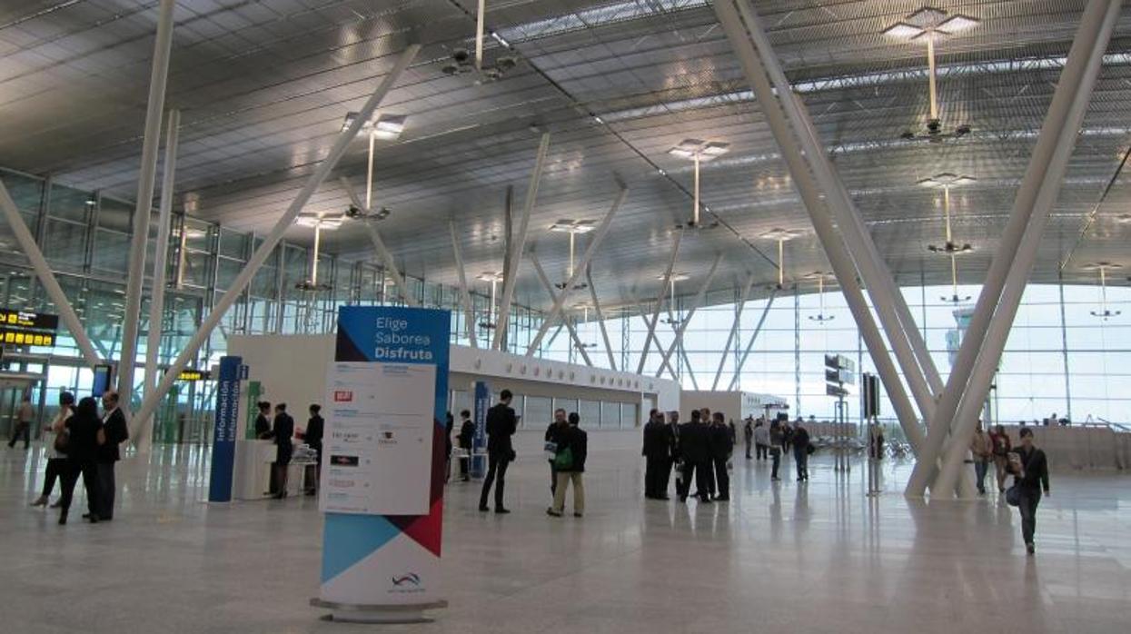 Terminal del aeropuerto de Lavacolla, en Santiago de Compostela