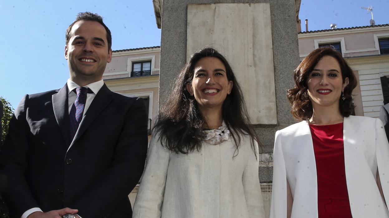 Ignacio Aguado, Rocío Monasterio e Isabel Díaz Ayuso