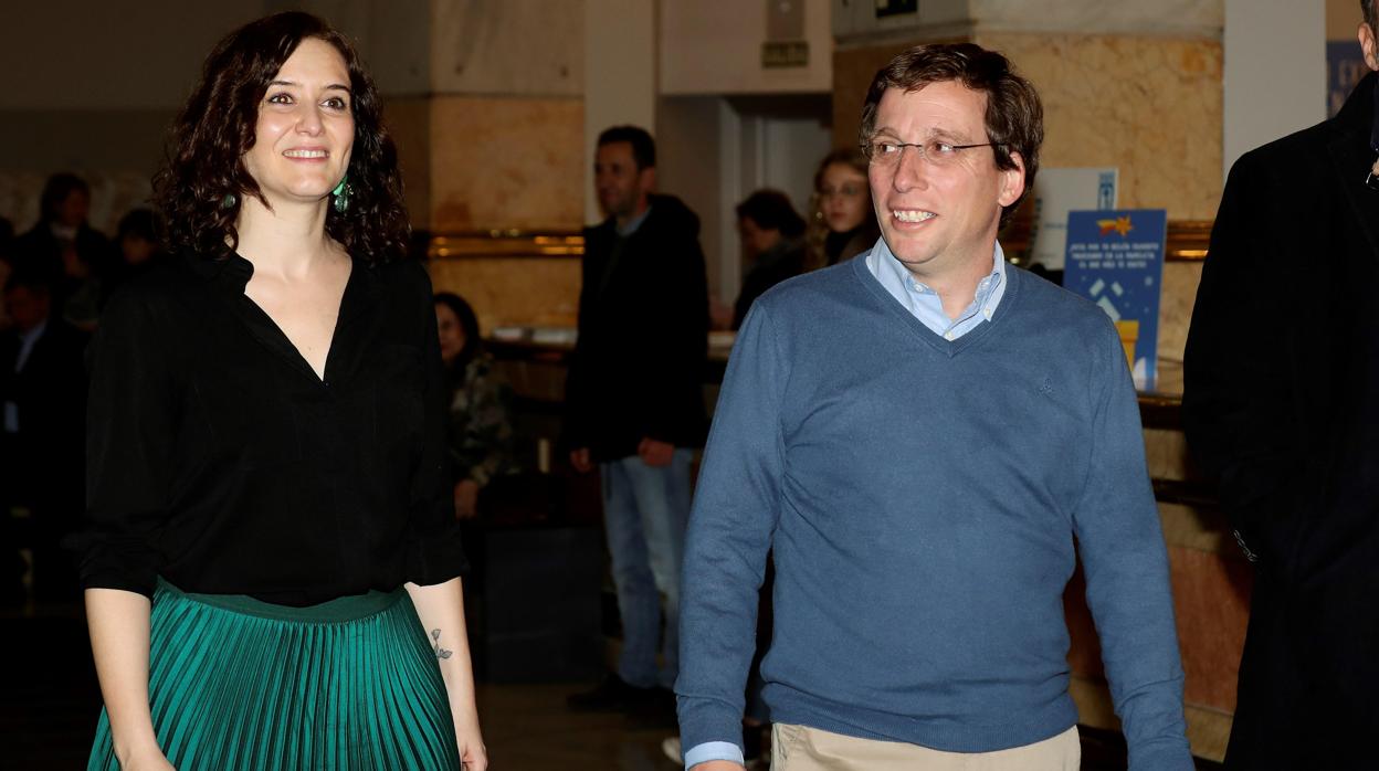 El Alcalde de Madrid, José Luis Martínez-Almeida, y la presidenta de la Comunidad, Isabel Díaz Ayuso