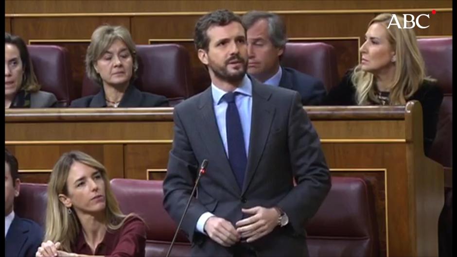 Casado reprende a Batet y Sánchez por no «defender a al Rey, a la Constitución ni a las víctimas del terrorismo»