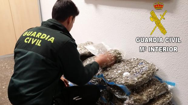 Intervienen 80 kilos de marihuana en un camión que circulaba por Sagunto (Valencia)