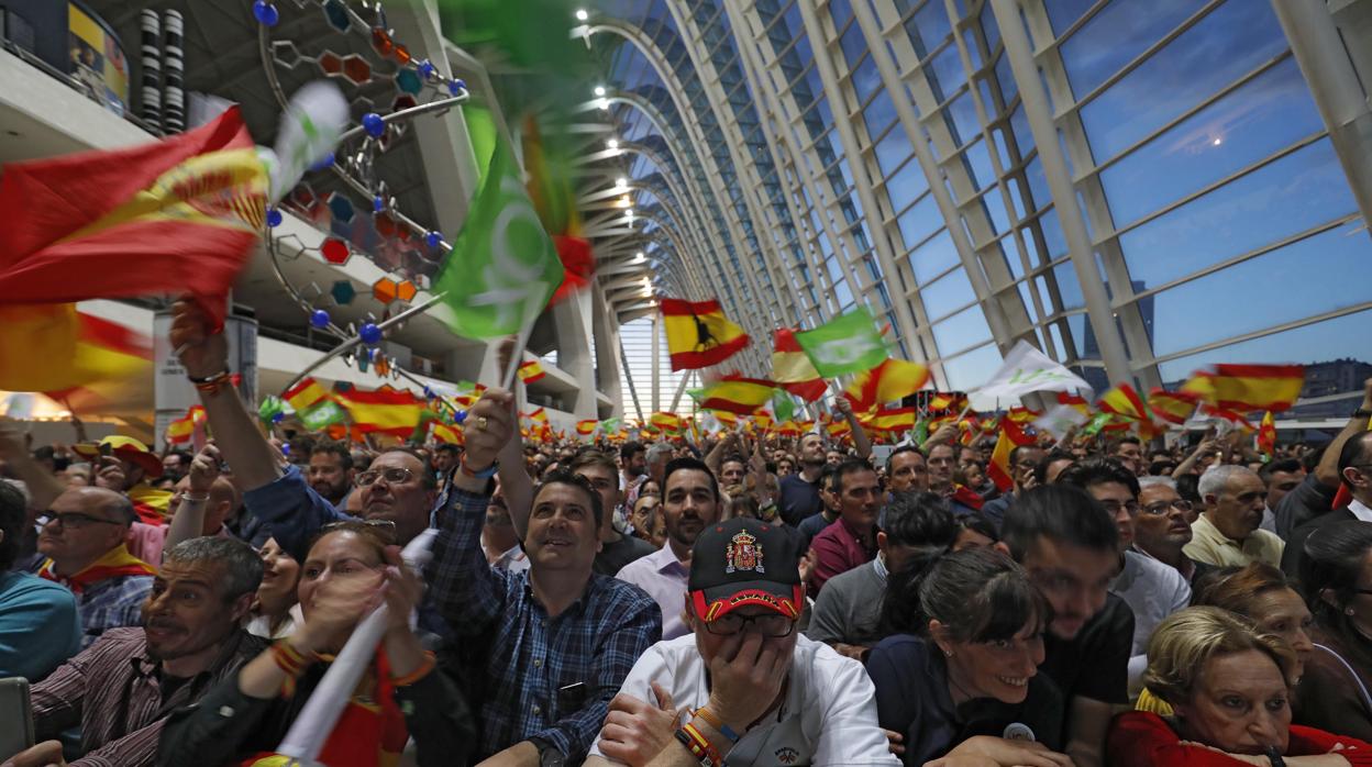 Imagen de archivo de un acto de Vox celebrado en Valencia