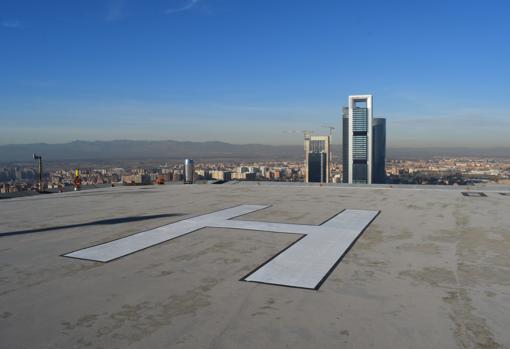 El helipuerto de la torre no tiene actividad