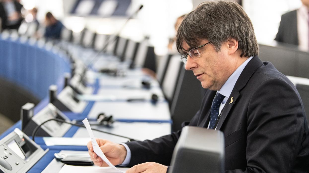 Carles Puigdemont, en el Parlamento Europeo