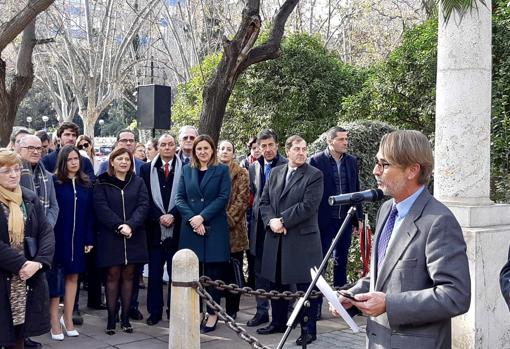 Imagen del acto en homenaje a Manuel Broseta en Valencia