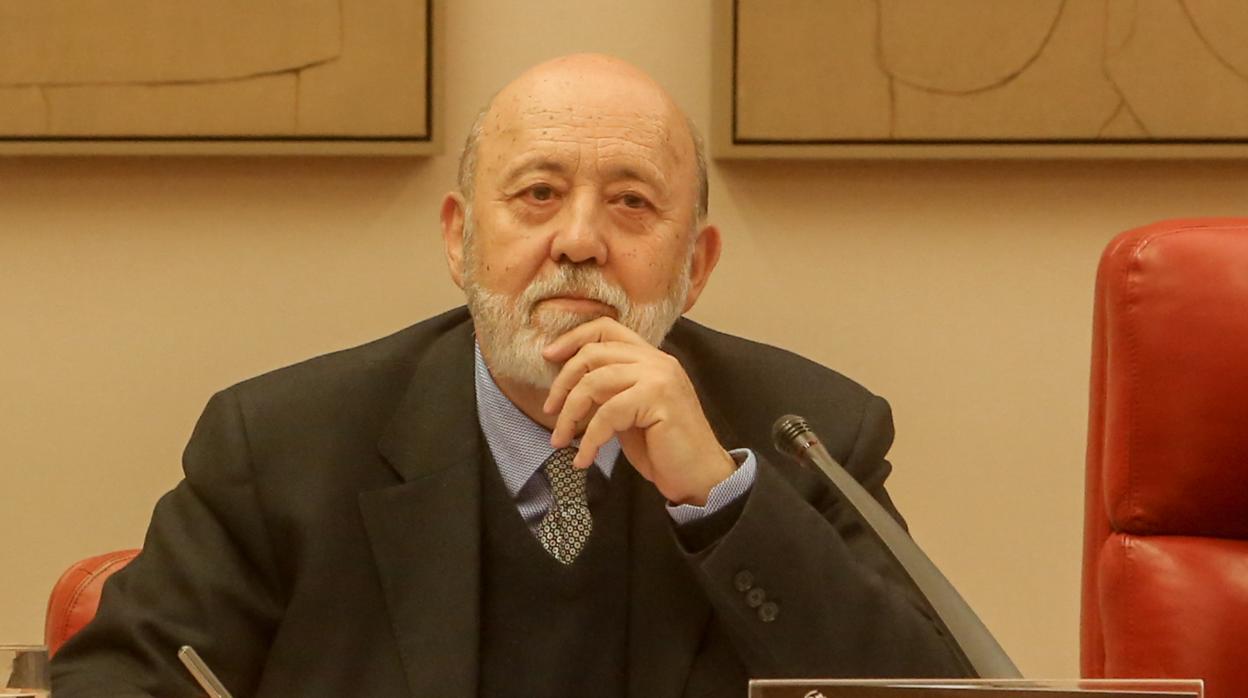 José Félix Tezanos, durante una comparecencia en el Congreso