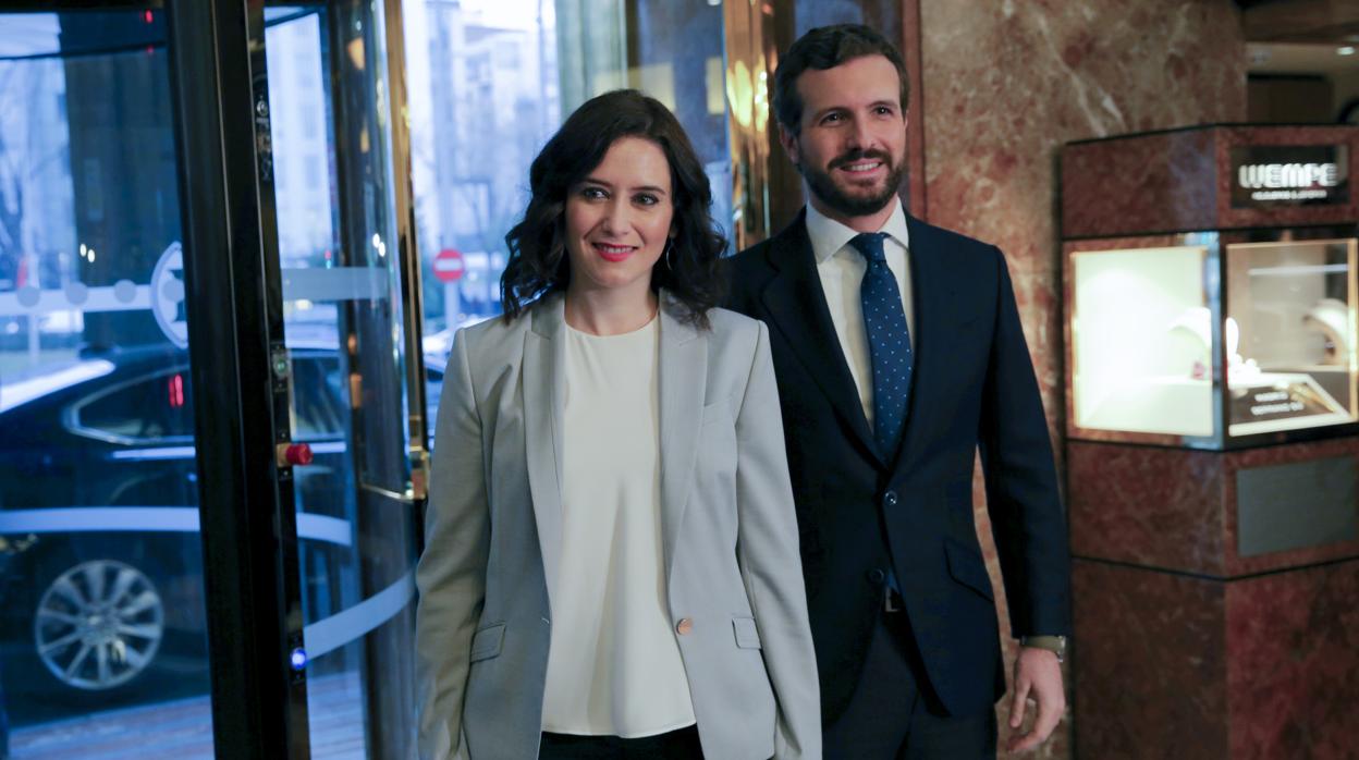 Isabel Díaz Ayuso y Pablo Casado