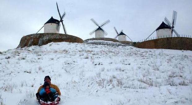 El domingo nevará en Castilla-La Mancha