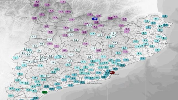 Cataluña, en alerta por el viento, caída de temperaturas y nevadas de los próximos días