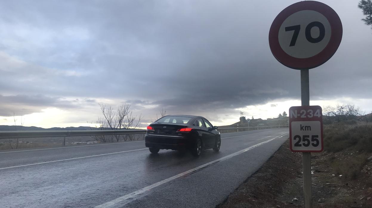 Imagen del lugar del atropello mortal, tomada pocas horas después del accidente