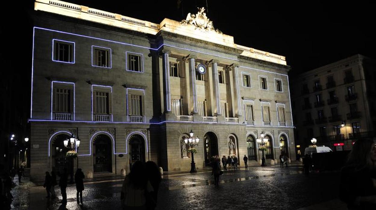 Un aspecto de plaza Sant Jaume