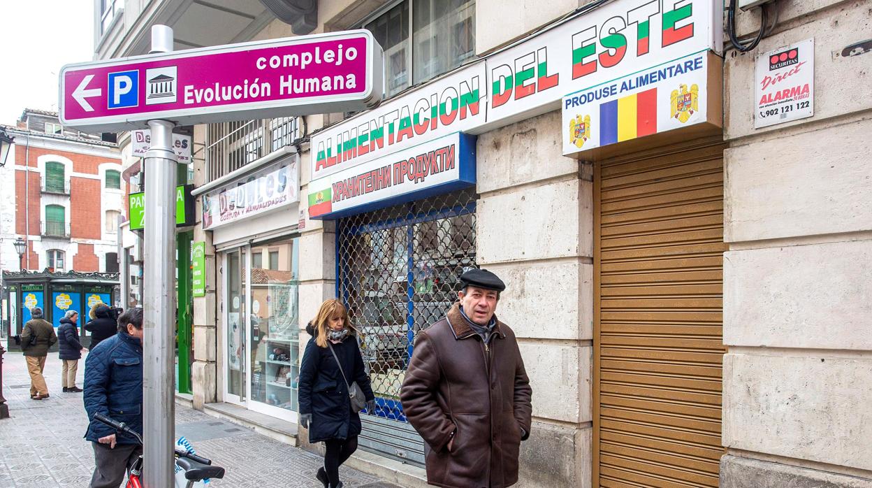 El establecimiento frente al que tuvo lugar el suceso en Burgos