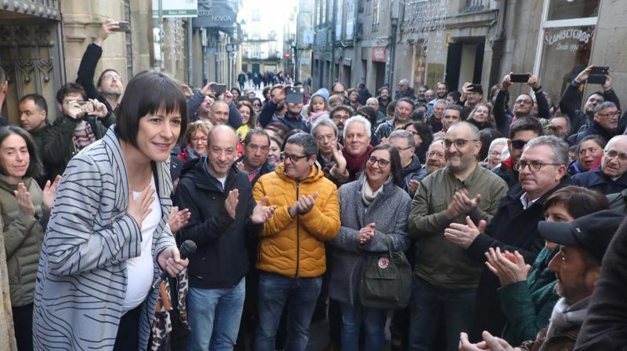 La dirigente del BNG en el acto del pasado sábado