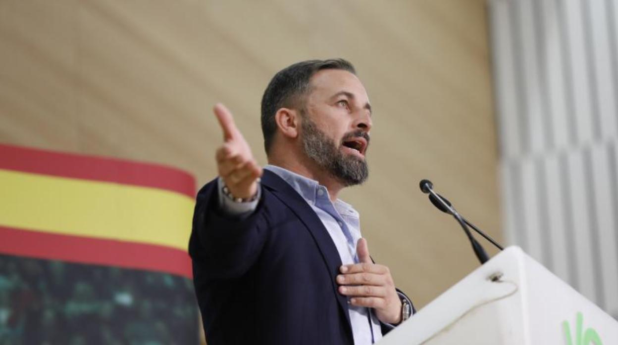 El presidente de Vox, Santiago Abascal