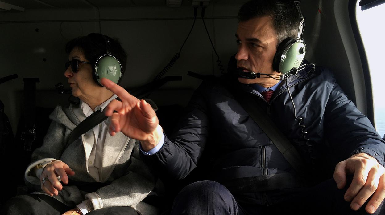 Sánchez viene usando con asiduedad los medios aéreos para su actividad como presidente del Gobierno