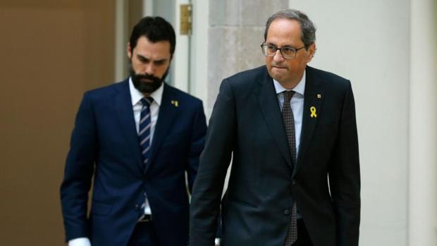 El Parlamento catalán decide hoy si retira el acta a Torra o desobedece al Supremo