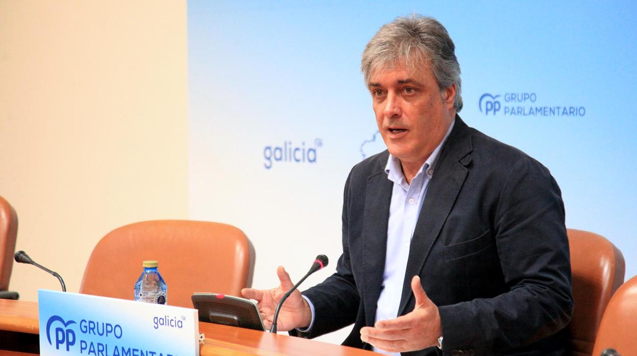 Pedro Puy, este lunes en el Parlamento gallego