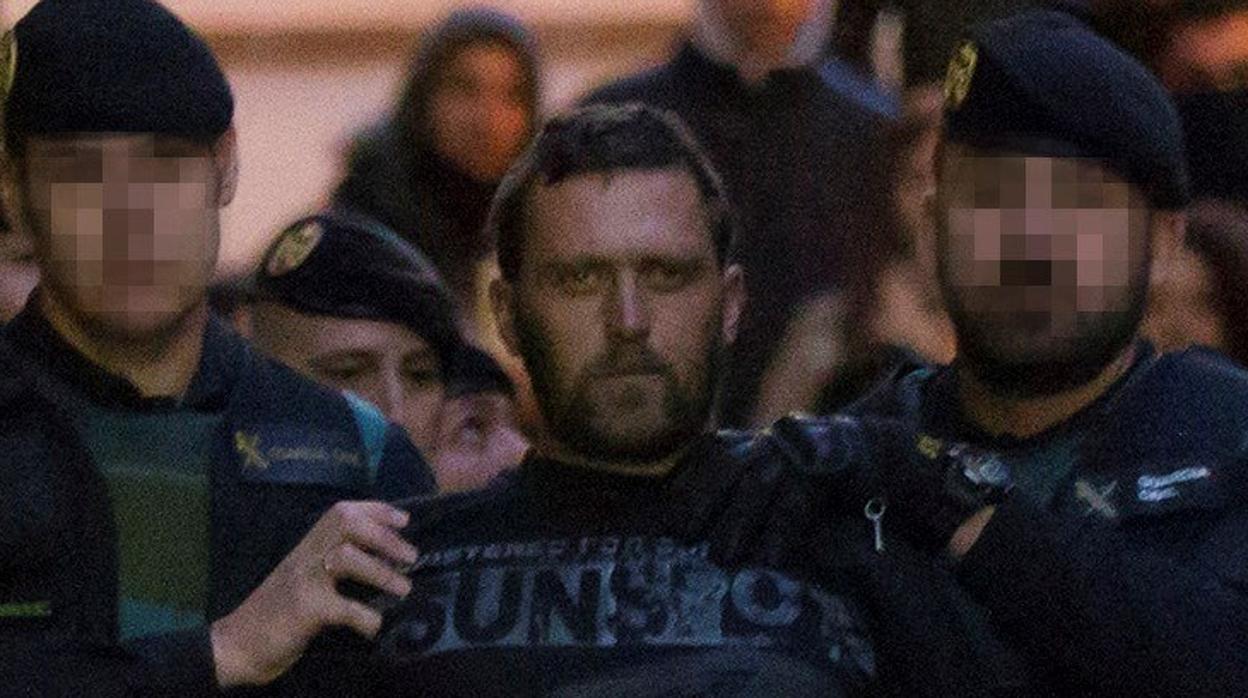 Norbert Feher, alias Igor el Ruso, poco después de ser detenido en 2017, tras matar a tres personas en Teruel