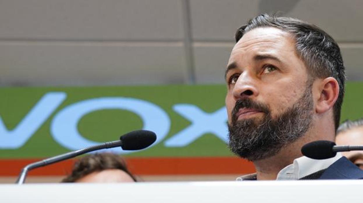 El presidente de Vox, Santiago Abascal, en una imagen de archivo