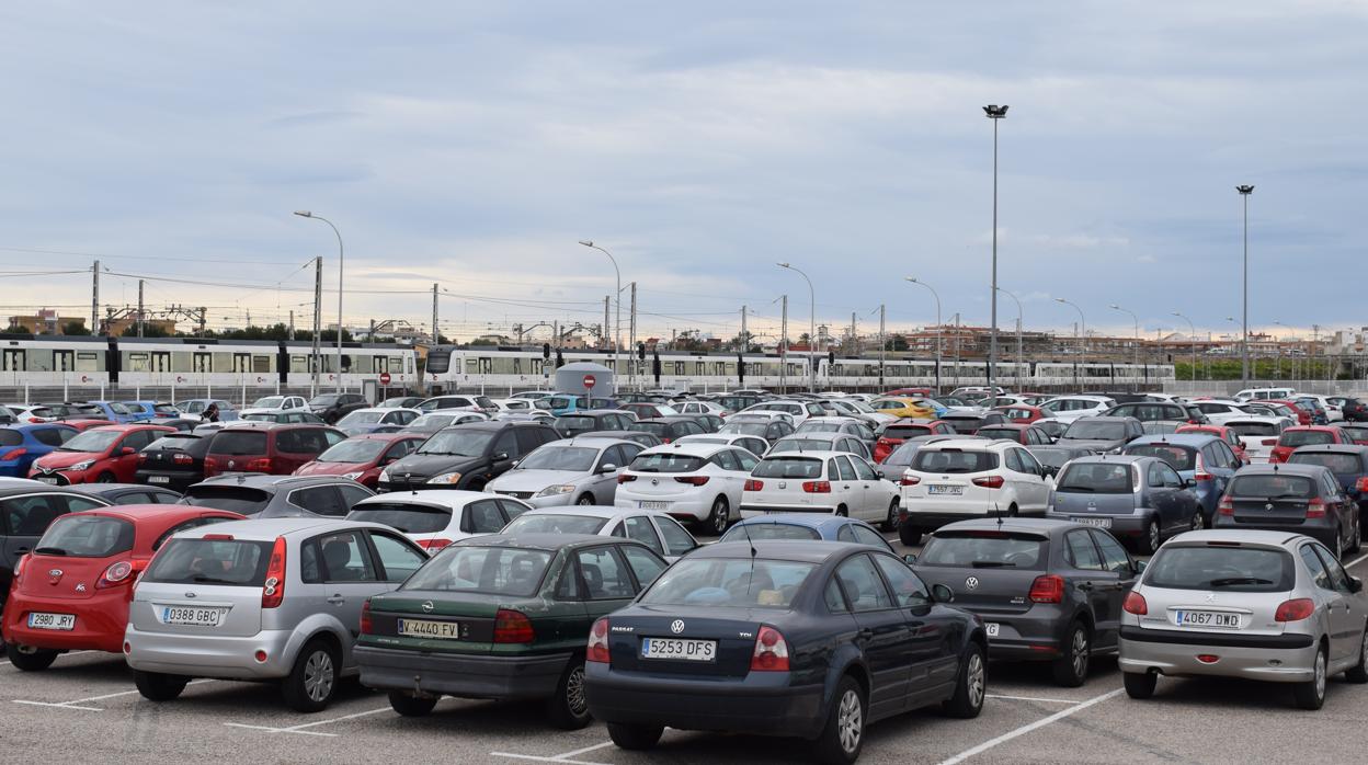 Imagen del aparcamiento de la estación de València Sud de Metrovalencia