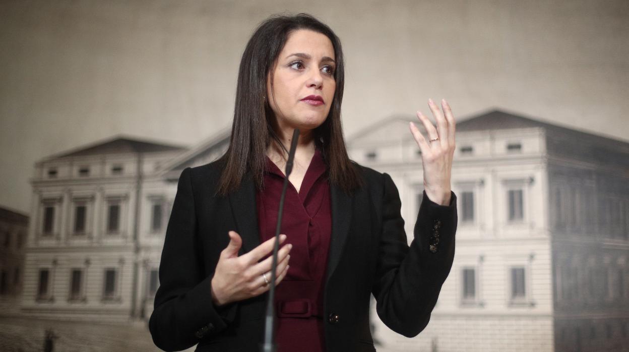 Inés Arrimadas, portavoz de Ciudadanos en el Congreso de los Diputados