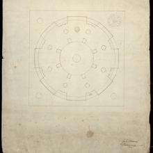 Plano de la cúpula de Jorge Manuel Theotocópuli