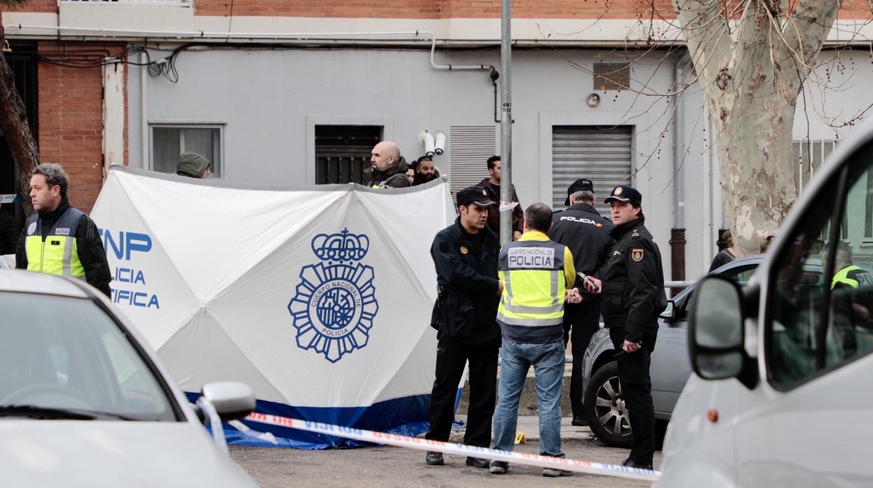 Escenario del crimen, en Salamanca