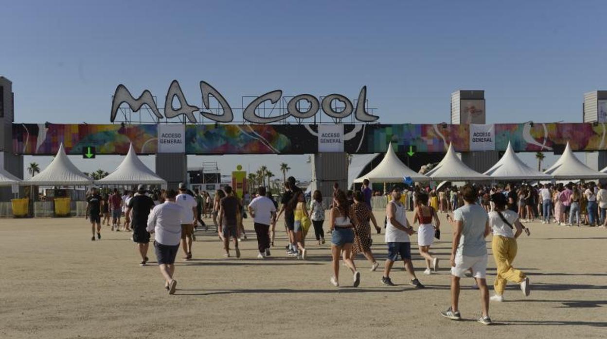 La entrada del Mad Cool en la última edición celebrada en la parcela de Valdebeas