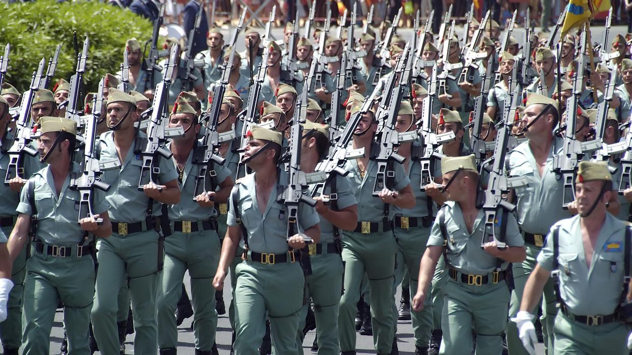 La Legión, que celebra este año su centenario, será una de las unidades que desfile en el Día de las Fuerzas Armadas