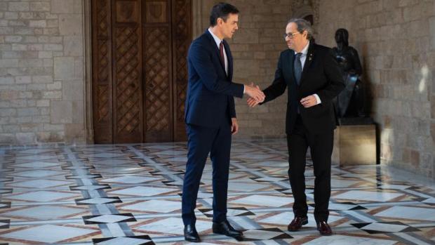 Pedro Sánchez completa su giro, normaliza a Torra y concede más cesiones al secesionismo