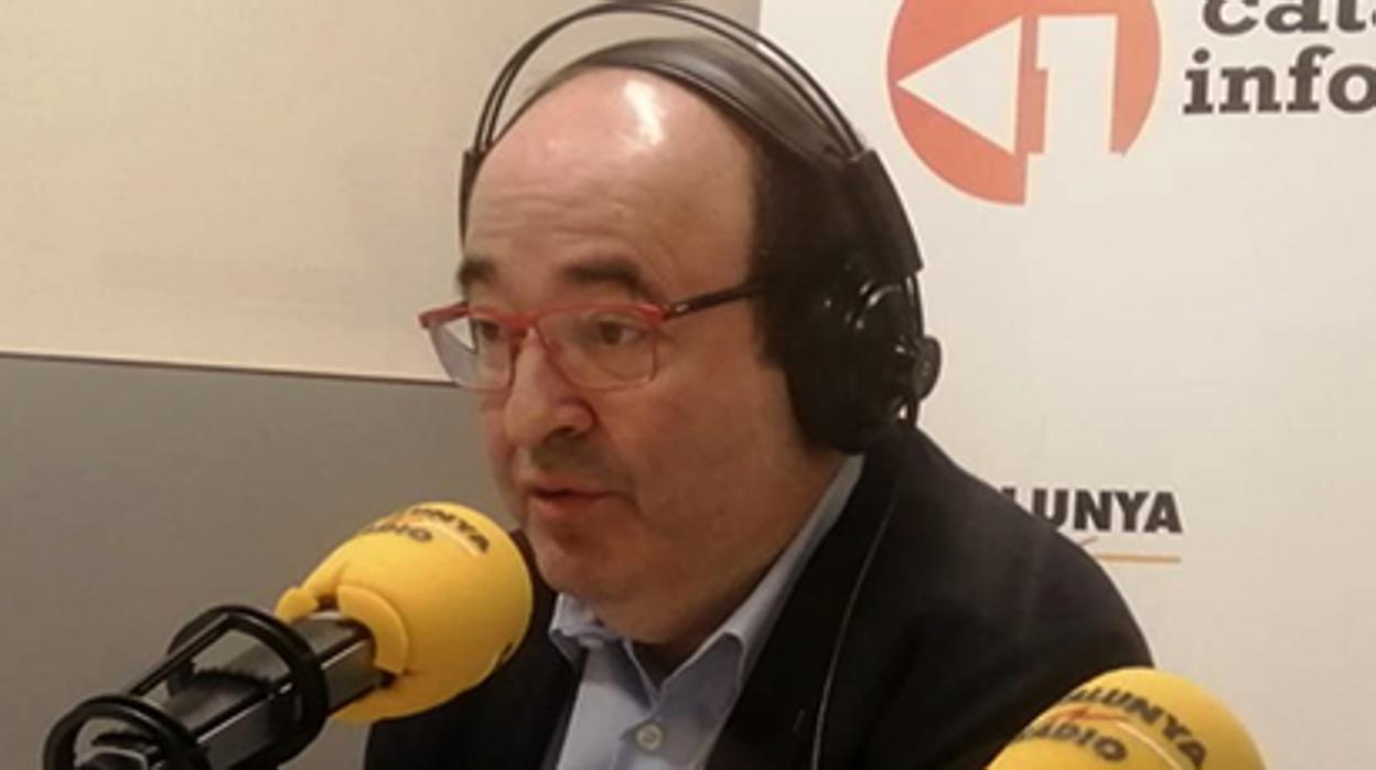 Miquel Iceta, esta mañana en Catalunya Ràdio